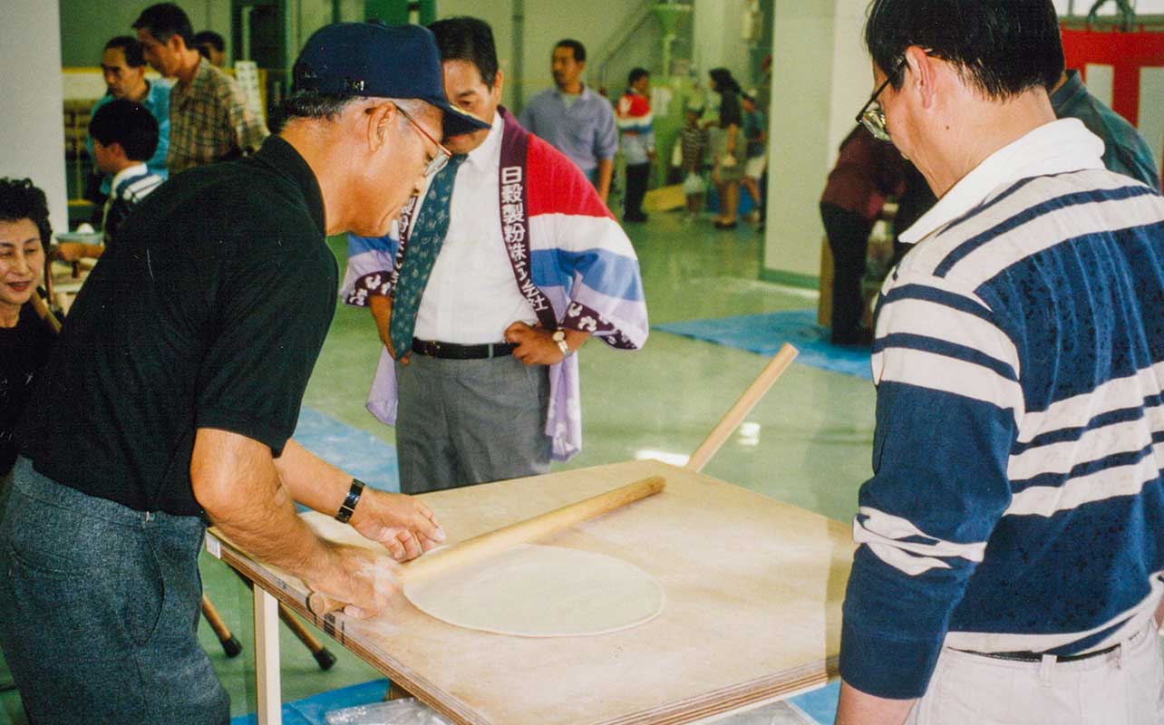 第1回日穀製粉新そば祭り風景